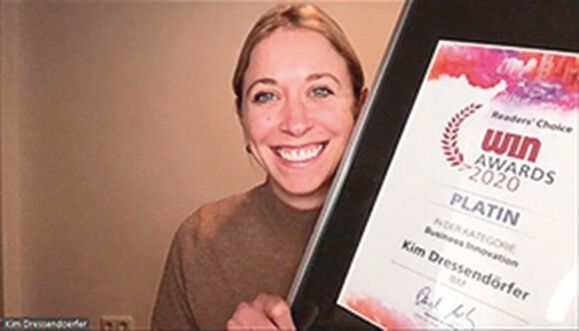 Kim Dressendörfer, IBM, machte den ersten Platz in der Kategorie Business Innovation. (Vogel IT-Akademie)
