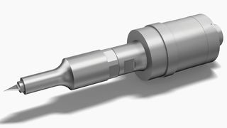 Beim Zerspanen und Trennen spröder Leichtbauwerkstoffe sorgen neue Lösungen wie die resonanten Systeme von Weber Ultrasonics und Hufschmied Zerspanungswerkzeuge durch signifikant reduzierte Prozesskräfte für kürzere Bearbeitungs- und längere Werkzeugstandzeiten, wie es heißt. Zu sehen sind die Neulinge auf der Fakuma 2017 in Halle 4 am Stand 4200. (Weber Ultrasonics)