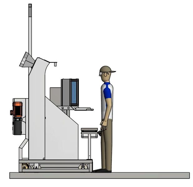 Skizze des Vitaminwagens WDW Dosing Jet – das elektrische Antriebssystem Ergomove 1000 von Blickle ist am Grundrahmen angebracht. (Bild: Blickle)