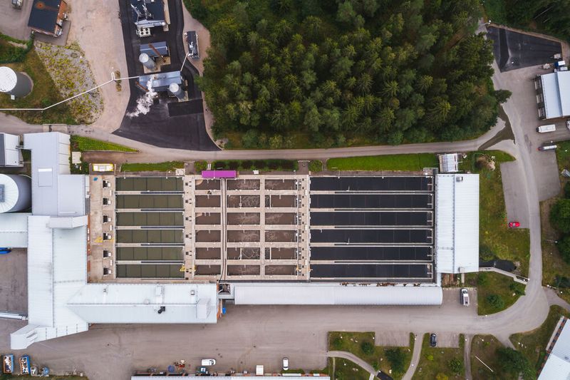 Wastewater treatment plant in Växjö municipality, Sweden (Van Remmen )
