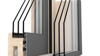 Für hoch wärmedämmende aber stabile Fensterrahmen hat Bayer Material-Science eine isolierende, robuste und witterungsbeständige Materialvariante auf Basis von Polyurethanen entwickelt. So werde die Herstellung von Profilen mit sehr schmaler Ansichtshöhe und geringer Bautiefe möglich – etwa für die Verglasung von Dachflächen oder von Bauteilen mit begrenztem Platzbedarf. Das Beispiel zeigt ein Detail einer Hebe-Schiebetür der Firma Internorm. (Bild: Bayer)