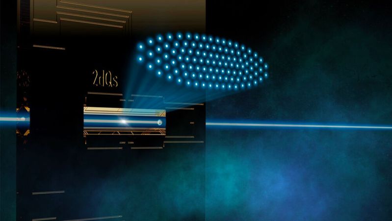 Bis zu 91 Atome bilden ein Sensornetzwerk, dass dank einer neuen Methode noch genauere Messungen von physikalischen Größen ermöglicht.(Bild:  Helene Hainzer)