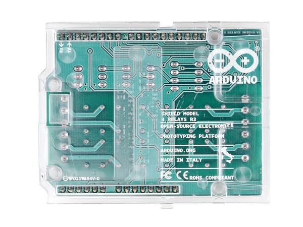 Arduino 4 Relays Shield: Steuerung von Hochleistungslasten (Bild: Arduino S.r.l)