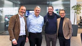 Die Geschäftsführer von Kuhn+Witte mit den neuen Prokuristen (v. l.): Jan Rommel, Stefan Waltemode, Felix Tönnis, Oliver Bohn. (Bild: Kuhn+Witte)