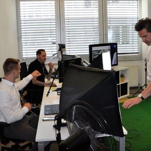 Blick rüber in den Green Room.(Bild:  Simon/»kfz-betrieb«)