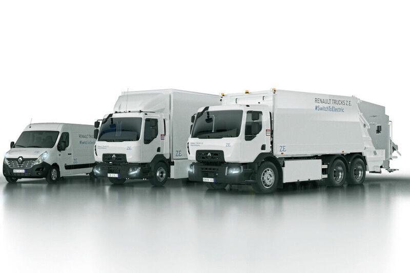In Hannover enthüllt Renault Trucks die zweite Generation der Elektro-Lkws. Die ZE-Baureihe reicht von 3,5 bis 26 Tonnen. (Renault Trucks)
