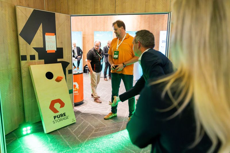 ... doch das Zielen ist gar nicht so einfach. (Bild: Vogel IT-Medien)