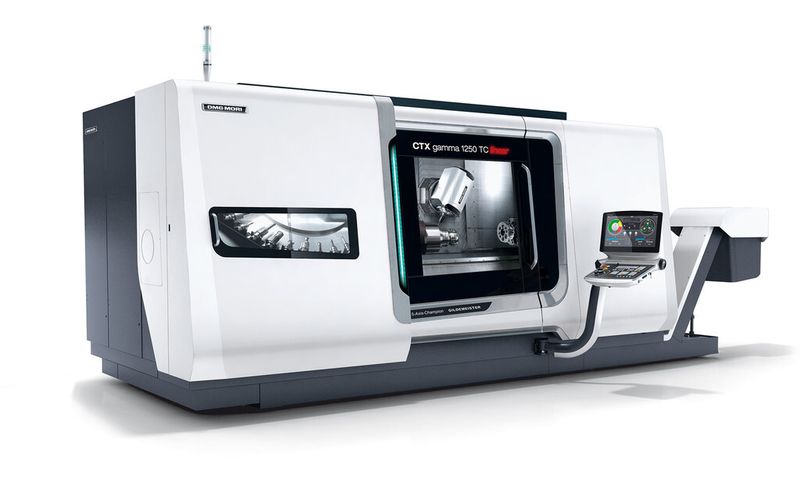 Die CTX gamma 1250 TC der 2. Generation verfügt über eine neue, kompakte Dreh-Frässpindel. (Bild: DMG Mori)