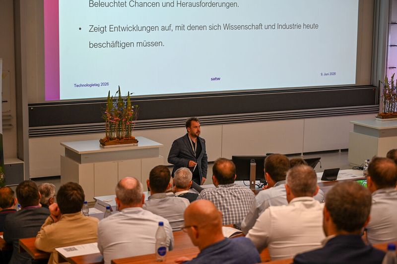 Am Technologietag 2026 der OST – Ostschweizer Fachhochschule in Buchs standen Kooperationen zwischen Industrie und Forschung im Zentrum.  (Bild: OST)