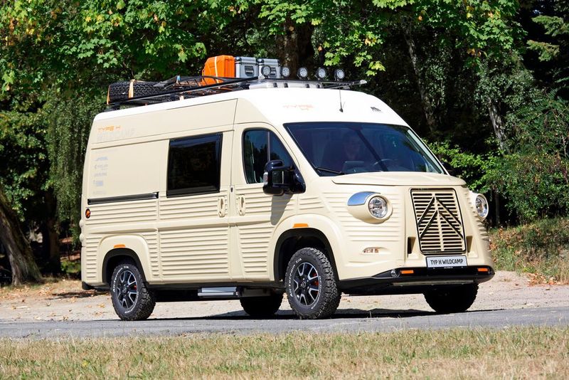 Sieht irgendwie alt aus, ist aber neu: Citroën Typ H Wildcamp. (Bild: Citroën)