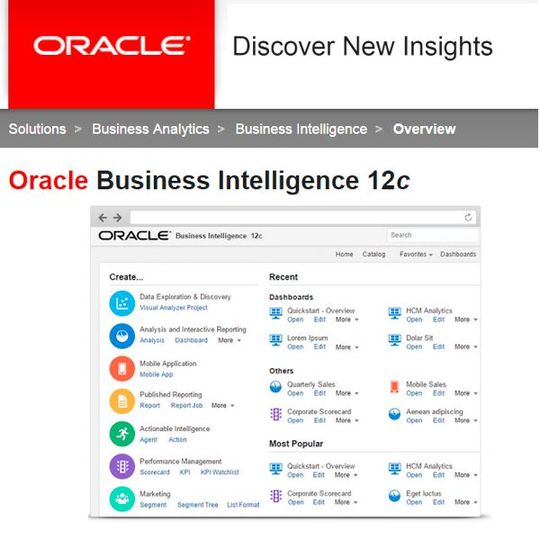 Oracle BI 12c mit visuellen Analysefunktionen Oracle BI 12c mit visuellen Analysefunktionen