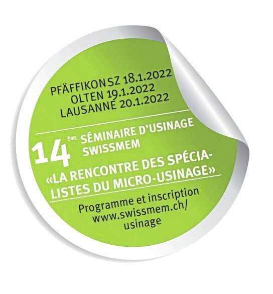 Logo du séminaire d'usinage Swissmem 2022. (Swissmem)