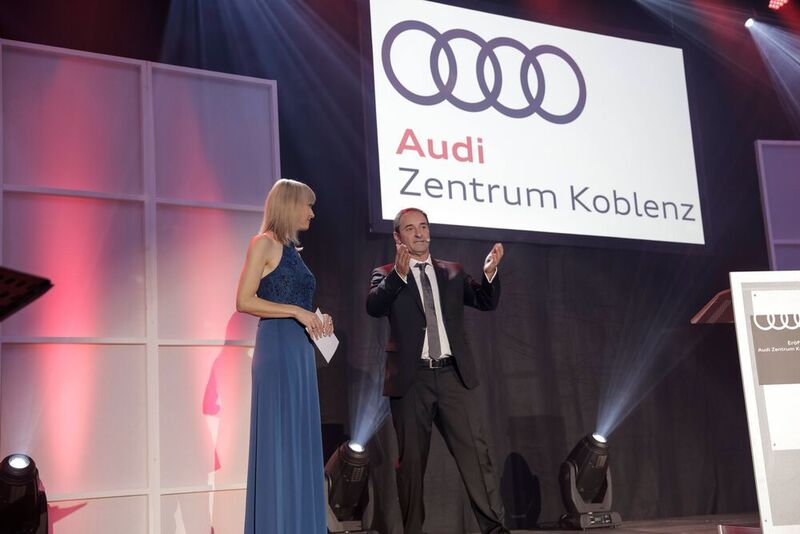 Der Geschäftsführer des Audi-Zentrums Koblenz, Holger Maria Schwarz, begrüßte seine Gäste. (Robert Skazel)