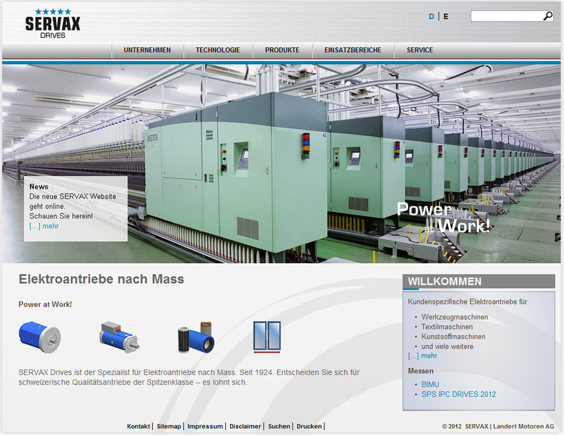 Servax mit neuem Web-Auftritt