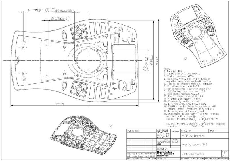 Neuen Produkten von 3Dconnexion geht ein Entwicklungsprozess von 18-24 Monaten voraus, der in drei Phasen untergliedert ist: Konzeptionierung, Industrial Design/Engineering und Produktion. (Bild: 3Dconnexion)