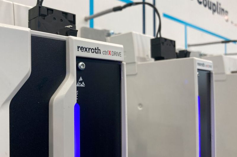 Das kompakte modulare Antriebssystem ctrlX Drive von Bosch Rexroth. (Bild: Stefanie Michel)