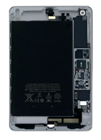 Das Innenleben wird dominiert von einem extrem flachen, einzelligen Akku. (Apple)