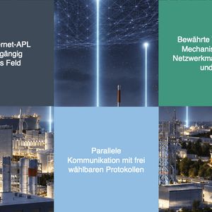 Durchgängige Kommunikation beginnt im Feld: Ethernet-basierte Infrastruktur macht zusätzliche Geräte- und Diagnosedaten für übergeordnete Anwendungen zugänglich. (Bild: Pepperl+Fuchs)