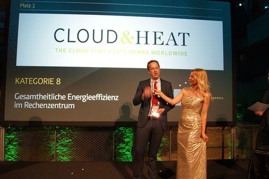 Cloud & Heat gewinnt in der Kategorie 8 Kategorie 8 „Gesamtheitliche Energie-Effizienz im Rechenzentrum“ mit dem Projekt „The Future of Green IT“ den Deutschen Rechenzentrumspreis.(Bild:  Vogel IT-Medien GmbH)
