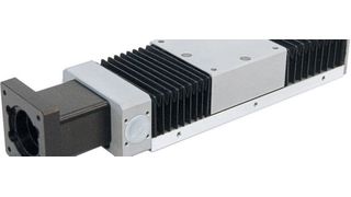 Der neue Präzisionsschlitten KBS 075 mit Spindelantrieb: Die kompakte Führungseinheit hat eine Breite von 75 mm. (Föhrenbach)