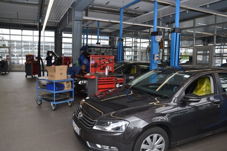 Die Werkstatt ist auf dem neuesten Stand der Technik. (Foto: Michel)