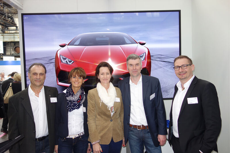Das NEC-Team setzte auf Speed (v. l.): Siegfried Ellwanger, Claudia Hösen, Katja Neumann, Ralf Brokinkel und Stephan M. Peters  (Bild: IT-BUSINESS)