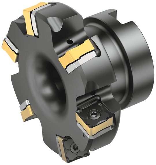 Der Coromill MF80 von Sandvik Coromant ist selber ein Leichtgewicht und wurde für das Fräsen von ISO-K- und ISO-P-Werkstoffen in der Automobilindustrie entwickelt. (Bild:  Sandvik Coromant)