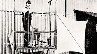 Vor 135 Jahren gelingt mit dem Wölfertschen Motor-Luftschiff am 10. August 1888 die erste von einem Verbrennungsmotor angetriebene Luftfahrt der Welt – angetrieben von Daimlers und Maybachs „Standuhr“. (Bild: Mercedes-Benz)