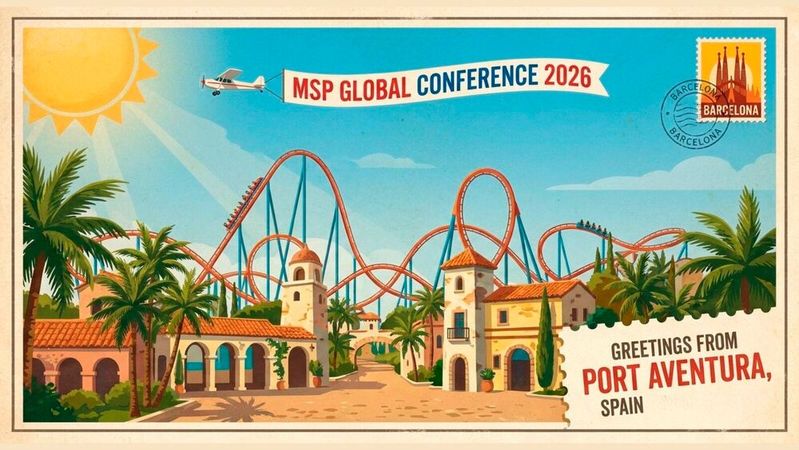 Mehr als nur eine Konferenz: Die MSP Global 2026 vereint die Welt der Managed Services in einer einzigartigen Atmosphäre. Vom 21. bis 22. Oktober treffen sich MSPs, Reseller und IT-Profis im spanischen Freizeitpark PortAventura nahe Barcelona – wo Fachsessions und Netzwerken auf Sonne, Meer und unvergessliche Erlebnisse treffen.(Bild:  Gemini / KI-generiert)