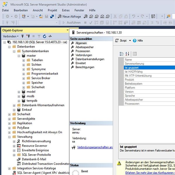 Berechtigungen auf Datenbankservern mit Linux steuern So binden Sie SQL auf Linux-Servern an Active Directory anWer SQL-Server 2019/2022 auf Linux betreibt, kann den Server und damit auch die Datenbanken an Active Directory anbinden und mit denselben Berechtigungen arbeiten wie auf Windows-Servern. Wir zeigen die Vorgehensweise. Zum Artikel  (Bild: Joos / Microsoft)