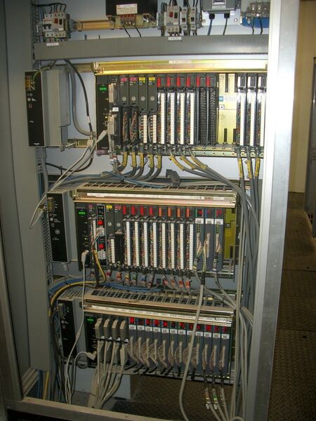 Control cabinet with Allen-Bradley PLC-5s (Picture: Rockwell)