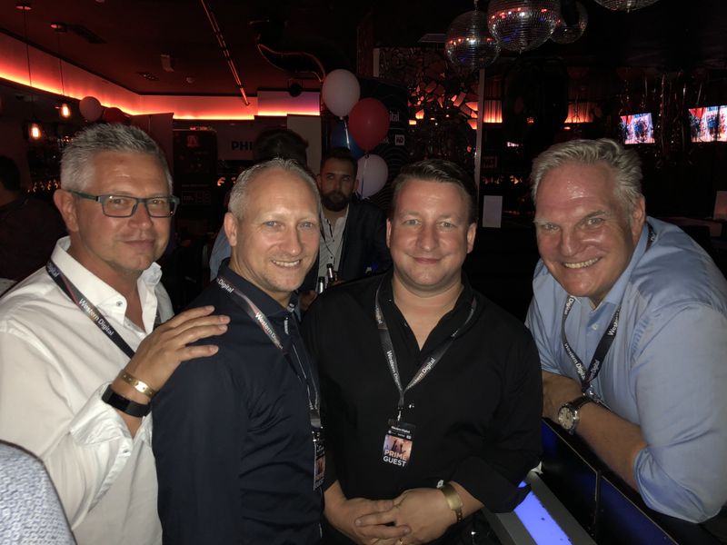 (v. l.) Markus Schmidt, 6plus1 Matratzen, Mirko Rusch, Razer, Jochen Bless, Littlebit, und Jörg Andreas, Western Digital. (Bild: IT-BUSINESS)