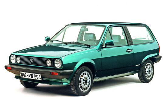 Der kleine Kombi: Bei seiner Präsentation auf der IAA 1981 erregte der Polo II mit seiner Steilheckkarosserie große Aufmerksamkeit. (VW)