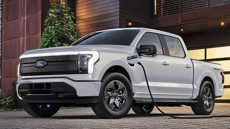 Ford macht mit E-Autos aktuell immense Verluste – hier der F150 Lightning.(Bild:  Hersteller)