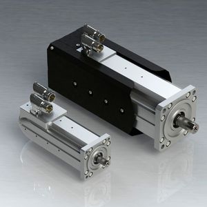 Auch mit Fremdbelüftung: Allen neuen HBR-Antriebe sind Drehstrom-Synchronmotoren mit permanentem Magnetfeld und bürstenlosem Hohlwellen-Resolver, die sich mit Planetengetriebe, Haltebremse und Fremdbelüftung kombinieren lassen.