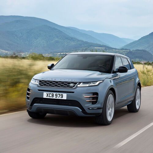 Auffälligste Veränderung am neuen Evoque sind die schmaleren LED-Scheinwerfer.(Bild:  Jaguar Land Rover)