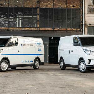 Bislang bietet Maxus den kleinen Elektrotransporter E-Deliver 3 an.(Bild:  Manuel Debus)