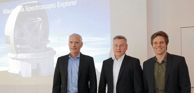 Andreas Spieler, Uwe Burk und Ralf Otto (v.l.) präsentierten die Fortschritte der neuen Version von Solidworks. (Stefan Graf)