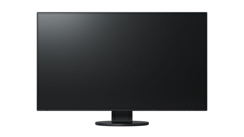 Bei Eizo sieht bestätigt man die These, dass 21:9 Dual-Setups ablösen werden, nicht. Im Bild st der Office-Monitor EV3285-BK mit 4K-UHD-Auflösung und USB-C von Eizo zu sehen.  (Bild: Eizo)