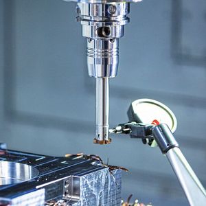 Das Spannsystem Tendo Zero bietet ein µ-genaues Einstellen des Rundlaufes.(Bild:  Horn/Sauermann)