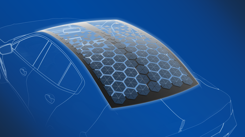 Webasto will die Reichweite von E-Autos mit dem Dach „EcoPeak“ steigern.(Bild: Webasto)