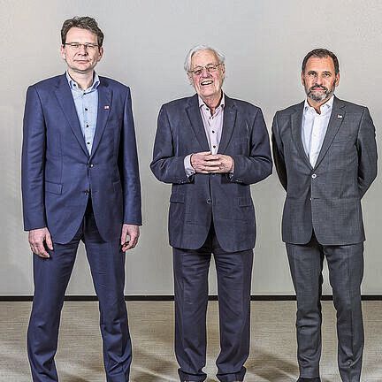 Von links nach rechts: Angst+Pfister Sensors and Power AG: Thomas Röttinger, CEO; Smartec BV: Rolf de Boer, CEO; Angst+Pfister BV: Geert van den Bosch, Managing Director(Bild:  Angst+Pfister)