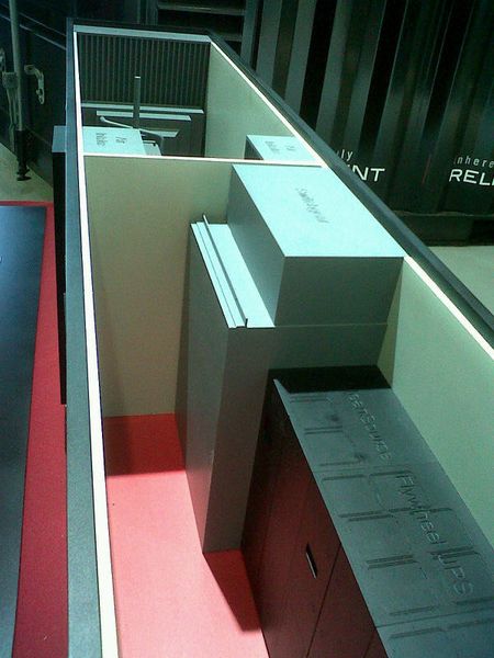 Das ist das Modell des Containers, in dem die USV von Active Power steckt. Bild: uo (Archiv: Vogel Business Media)