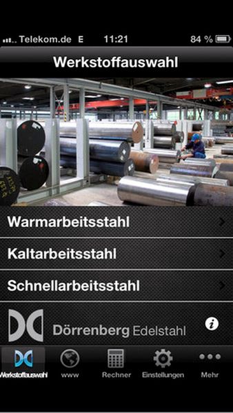 Der Dörrenberg-Werkstoffberater hilft dem Anwender bei der Auswahl des richtigen Werkstoffes. (Bild: Dörrenberg)