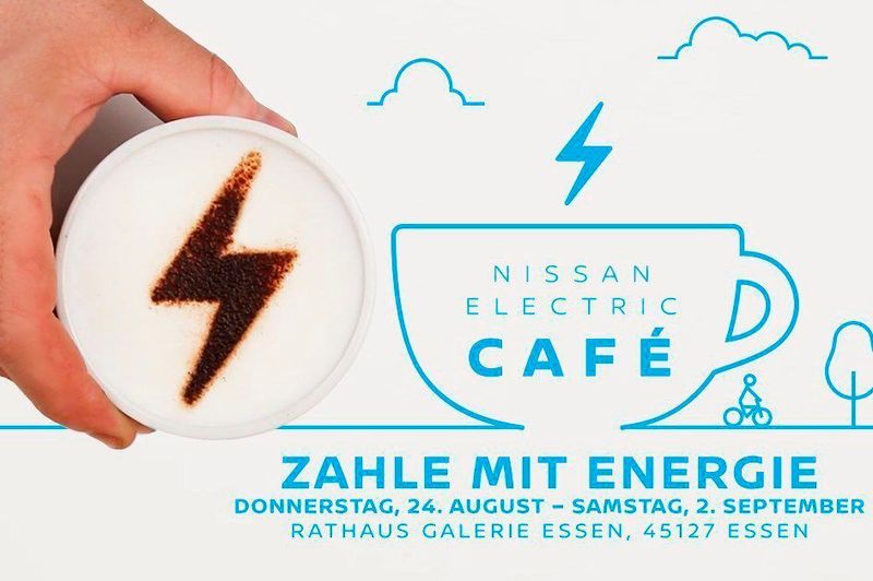 Neue Wege: Nissan betreibt bis 2. September ein Pop-up-Café in Essen. (Nissan)