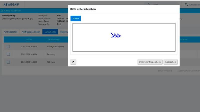 ASWEGAS® Online-Unterschrift (Bild: Sekurit Service Deutschland)