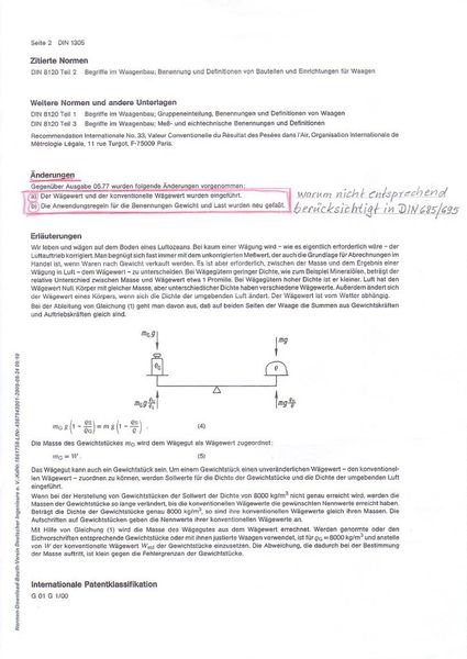 Änderungen in DIN 1305, die nicht in die DIN 658/695 übernommen wurden. (Bild: Borkowski)