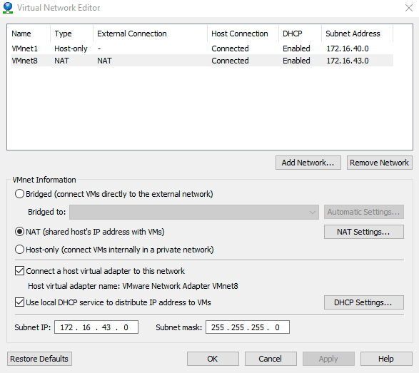 In den Netzwerkeinstellungen von VMware Workstation lassen sich Einstellungen für NAT anpassen. (Joos / VMware)