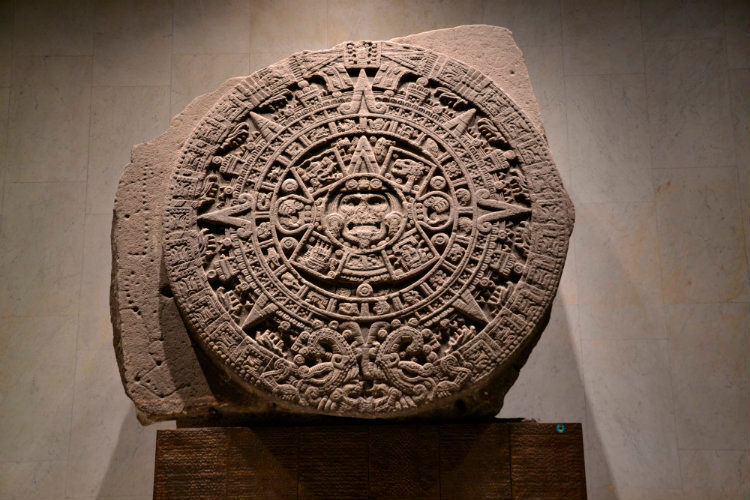 Auch der originale Kalenderstein der Azteken ist im Museum zu sehen.  (Mauritz)