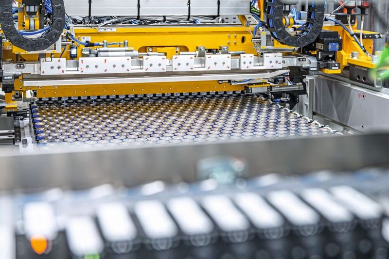 Montage der Hochvoltbatterien im BMW Group Werk Irlbach-Straßkirchen. (Bild: BMW AG)